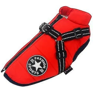 Girişli Büyük Evcil Köpek Ceket Kış Sıcak Köpek Kıyafetleri Su Geçirmez Çeşitli Boyutlar ve Renkler (Yurt Dışından)