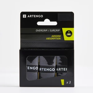 ARTENGO Tenis Overgrip - Siyah - 3 Adet - ABSORB