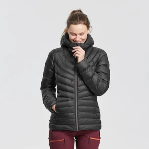 Forclaz Kadın Kapüşonlu Outdoor Trekking Kuş Tüyü Şişme Mont - Siyah - MT500 -10°c