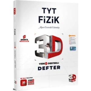 3D Yayınları TYT Fizik Video Destekli Defter