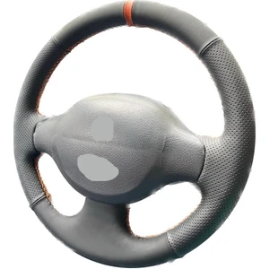 İskender Oto Aksesuar Direksiyon Kılıfı Renault Kangoo 2 (2003-2011) Tam Uyumlu Spor Deri Detay deri direksiyon