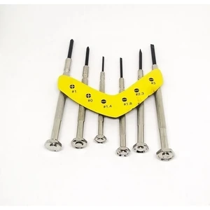 Çelik Gövdeli Telefon Saat Tamiri Dönerli Mini Tornavida Seti (6 Parça)