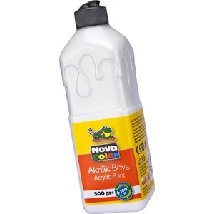 Nova Color Akrilik Boyası 500 Gr 1 Adet Su Bazlı Akrilik Boya Hobi Sanatsal Boya Tuval Ahşap Metal Ağaç Taş Beton