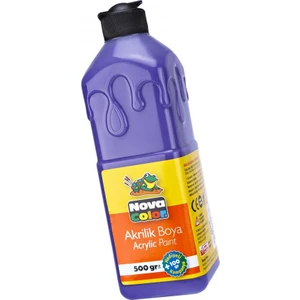 Nova Color Akrilik Boyası 500 Gr 1 Adet Su Bazlı Akrilik Boya Hobi Sanatsal Boya Tuval Ahşap Metal Ağaç Taş Beton