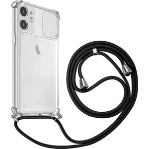 Smart Tech Apple iPhone 12 Ip Askılı Şeffaf Kamera Korumalı Kılıf