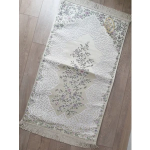 Çeyizlik Hediyelik Bohça Için Çiçek Detaylı Lüx Goblen Seccade