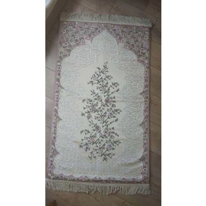 Çeyizlik Hediyelik Bohça Için Çiçek Detaylı Lüx Goblen Seccade