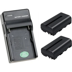 Tewıse Fb Sony NP-F550 2'li LED Işık Bataryası + Şarj Cihazı Seti