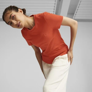 Kadın Burnt Red Puma Infuse Slim Tee Kırmızı Kadın T-Shirt