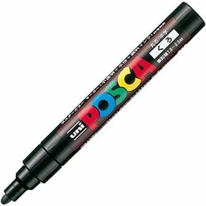 Uni Posca Pc-5m Boyama Markörü 1.8-2.5 mm Siyah