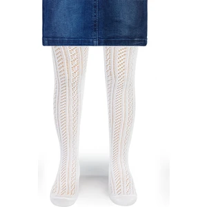 Civil Girls Kız Çocuk Külotlu Çorap 3-11 Yaş Beyaz