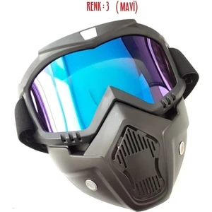 Tex 710 Jet Kask Maskesi, Jet Kask Maskesi Mavi
