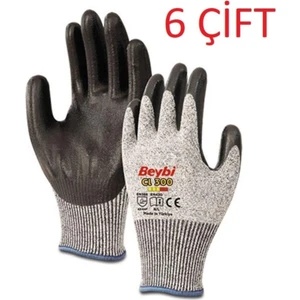 CL300 Lateks Kaplı Kesilmeye Dirençli Eldiven No:10 (6 Çift)