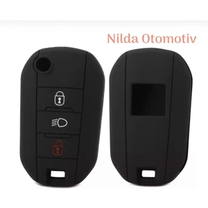 Nildaoto Peugeot 208 308 408 508 2008 3008 4008 5008 Rifter Slikon Anahtar Kılıfı