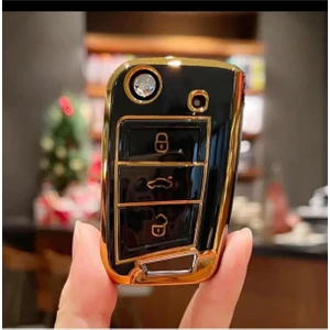 Şenyıldız Aksesuar Seat Leon Fr 2013 2020 Uyumlu Lüks Anahtar Koruma Kılıfı