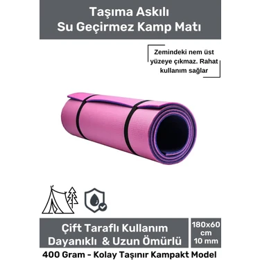 A La Lavandula Su Geçirmez Konfor Modeli Taşıma Askılı Çift Taraflı Kamp Zemin Çadır Uyku Matı Yer