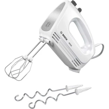 Bosch El Mikseri 500 Watt Beyaz Gümüş Renkli 5 Kademeli Hız Ayarı ile Ergonomik