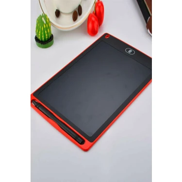 Doxal Writing Tablet LCD 8.5 Inç Dijital Kalemli Çizim Yazı Tahtası Kırmızı Yazı