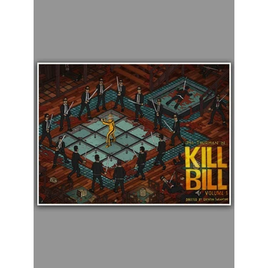 Saturndesign Kill Bill Poster 45 x 60 cm Afiş - Kalın Poster Kağıdı Dijital