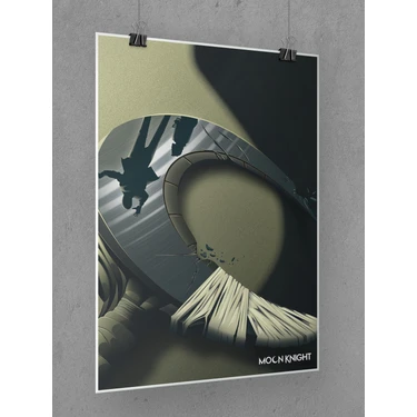 Saturndesign Moon Knight Poster 45 x 60 cm Afiş - Kalın Poster Kağıdı Dijital