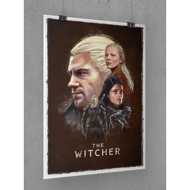 Saturndesign The Witcher Poster 45 x 60 cm Afiş - Kalın Poster Kağıdı Dijital