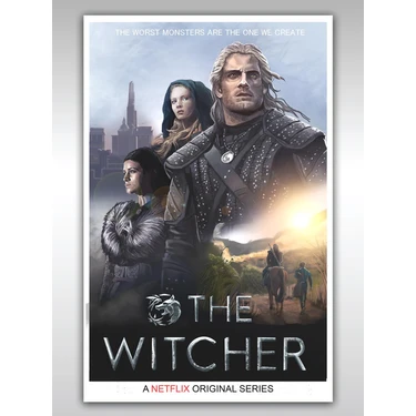 Saturndesign The Witcher Poster 40 x 60 cm Afiş - Kalın Poster Kağıdı Dijital