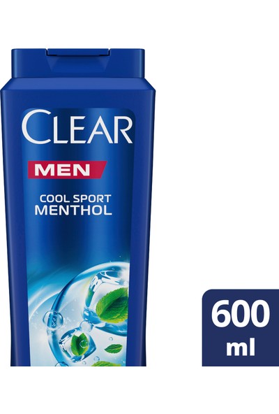 Clear Men Kepeğe Karşı Etkili Şampuan Cool Sport Menthol 600 ml
