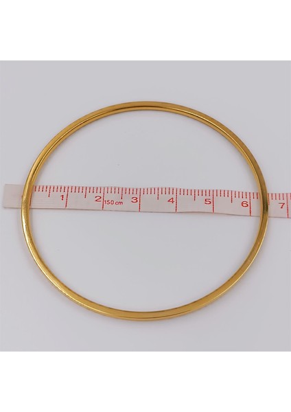 Çelik Gold Ajda Bilezik Çapı 6,3 cm cm Bilezik