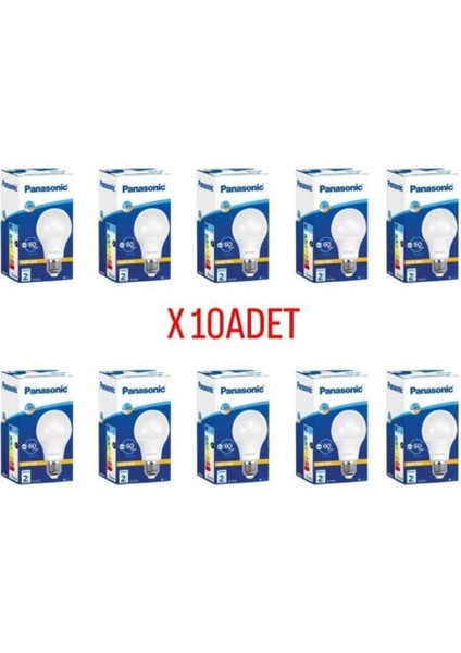 8,5W E27 2700K Sarı Işık LED Ampul 10 Adet