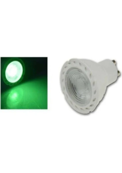 Osaka Light Osaka 7W GU10 LED Çanak Ampul Yeşil Renk 5'li Paket