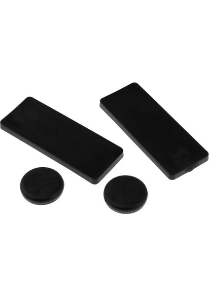 Uzun Plaka Eldiveni Kaydırıcı Dikdörtgen 4pcs Siyah (Yurt Dışından)
