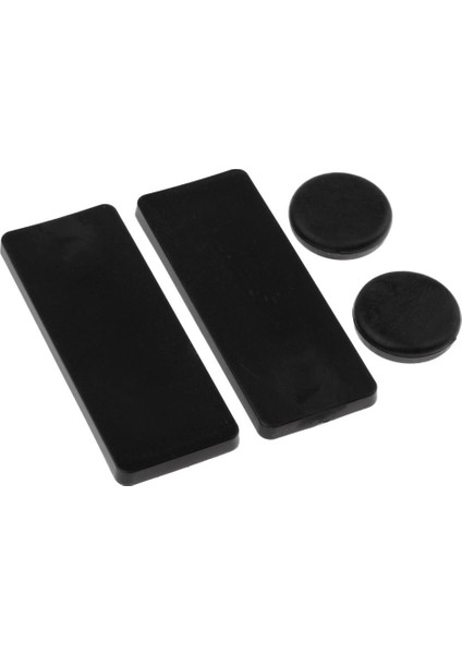 Uzun Plaka Eldiveni Kaydırıcı Dikdörtgen 4pcs Siyah (Yurt Dışından)