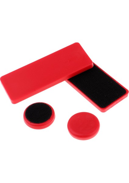Uzun Plaka Eldiveni Kaydırıcı Dikdörtgen 4pcs Kırmızı (Yurt Dışından)