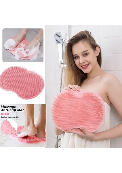 Vantuzlu Banyo Kesesi Banyo Lifi Silikon Kaliteli Banyo Masaj Kesesi Ayak Sırt Masaj Pedi Yeni Ürün indirimleri