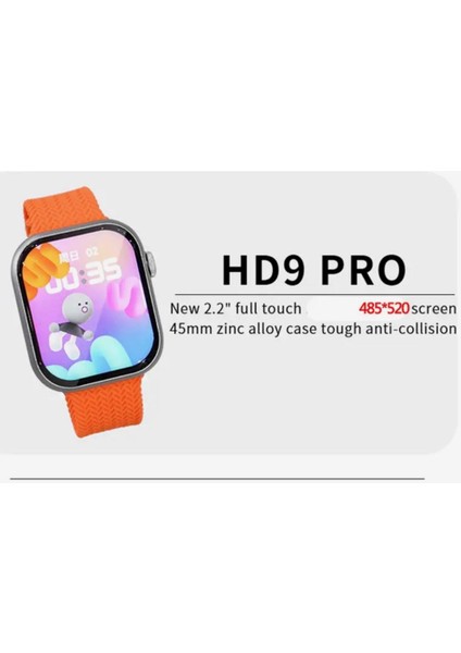 Yeni Hd9 Pro Amoled Ekranlı 2.2 Inç 45 mm Akıllı Saat