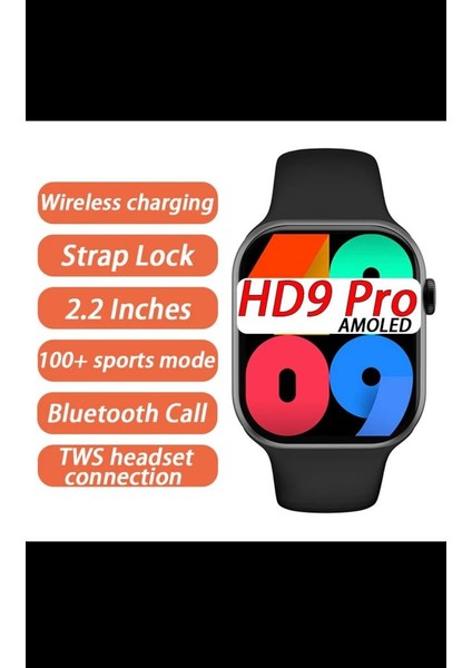 Yeni Hd9 Pro Amoled Ekranlı 2.2 Inç 45 mm Akıllı Saat