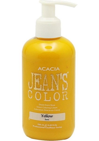 Jeans Color Jean's Color Sarı 250ml. Yellow Amonyaksız Balyaj Renkli Saç Boyası