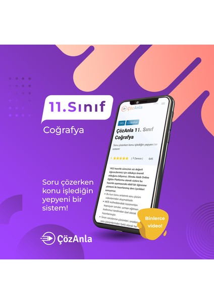 Çözanla 11. Sınıf Coğrafya