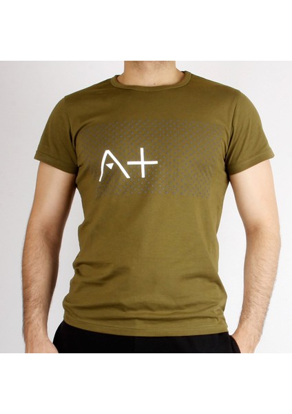A+ Marche Erkek Haki Baskılı T-Shirt
