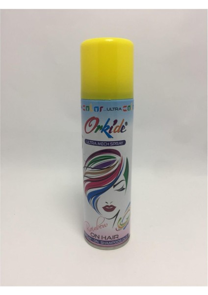 Renkli Saç Spreyi 150 Ml Sprey Sarı