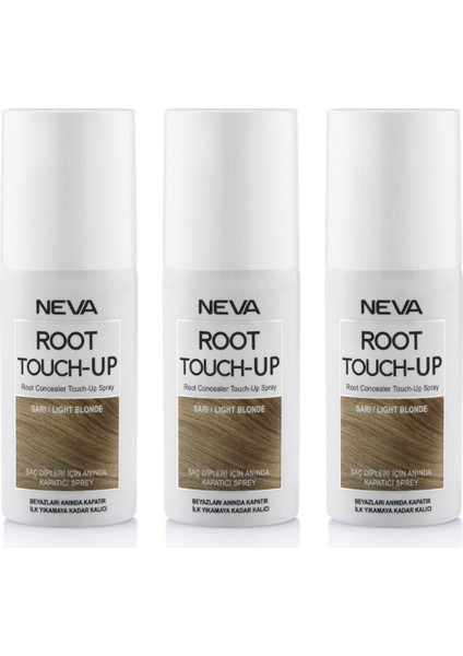 Root Touch-Up Neva Root Touch Up Kapatıcı Sprey 75 Ml Sarı 3 Adet