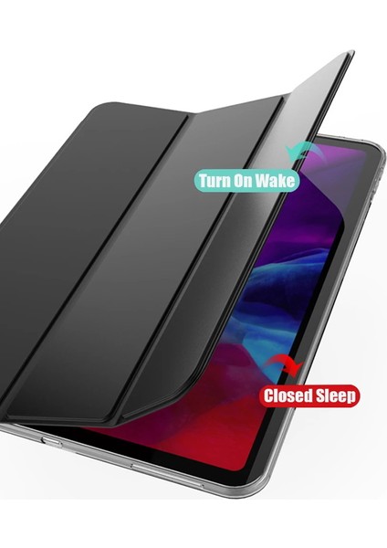 Huawei Matepad Se 10.4 Inç Tablet Uyumlu Kılıf Smart Standlı Akıllı Kapak Kılıf + Ekran Koruyucu + Kalem Seti Zırh Koruma 3in1