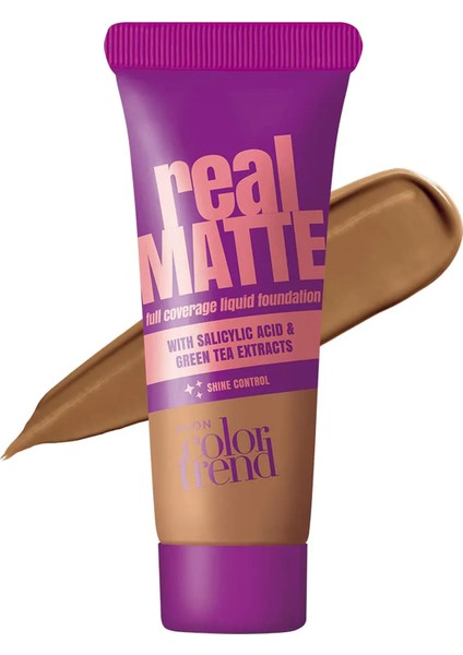 Color Trend Real Matte Likit Fondöten Parlaklık Kontrolü 30 Ml. Light Caramel 355G