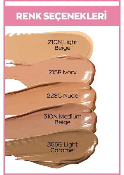 Color Trend Real Matte Likit Fondöten Parlaklık Kontrolü 30 Ml. Light Caramel 355G