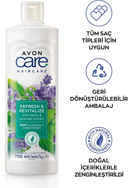 Care Isırgan Otu ve Lavanta Özleri Içeren Şampuan ve Saç Kremi 700 Ml.