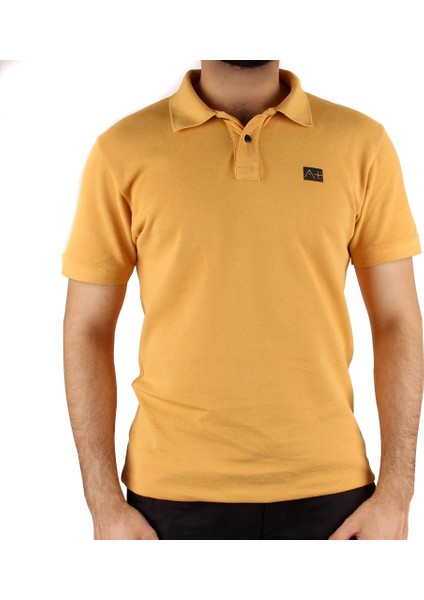 A+ Naples Erkek Sarı Renk Polo Yaka T-Shirt