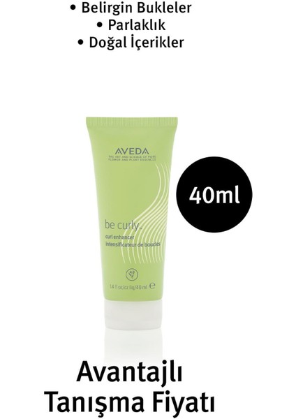 Be Curly Bukleli Saçlar Için Saç Şekillendirici Krem 40ml