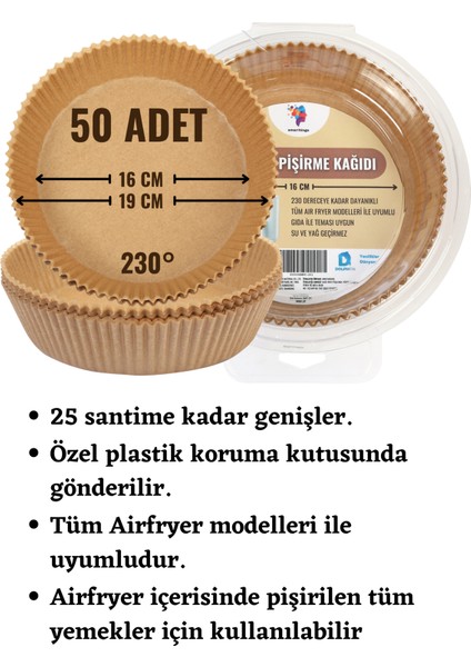 Fritöz Pişirme Kağıdı Airfyer Pişirme Kağıdı Phılıps Xiaomi Kumtel Sem Schafer Wiami