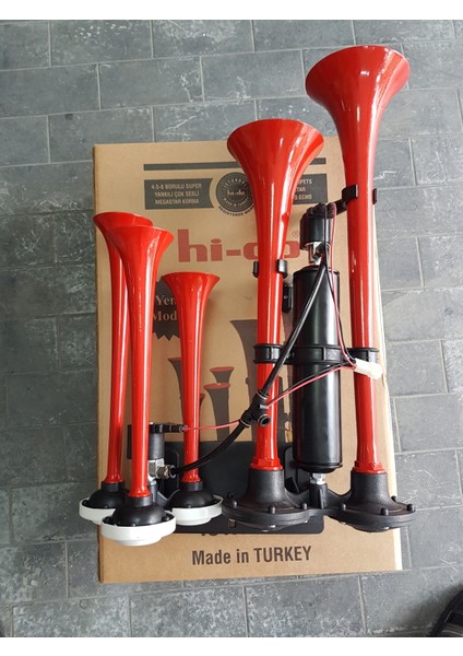HD440B Beş Borulu Ultra Yankılı Havalı Dadan Korna