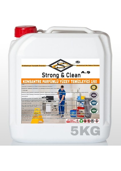 Konsantre Ultra Yüzey Temizleyici Parfümlü 5kg